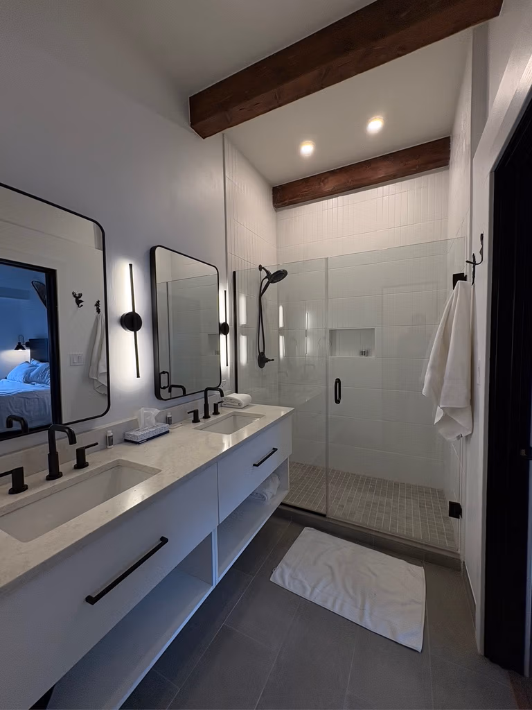 New bathroom and shower that we remodeled in Breckenridge Colorado